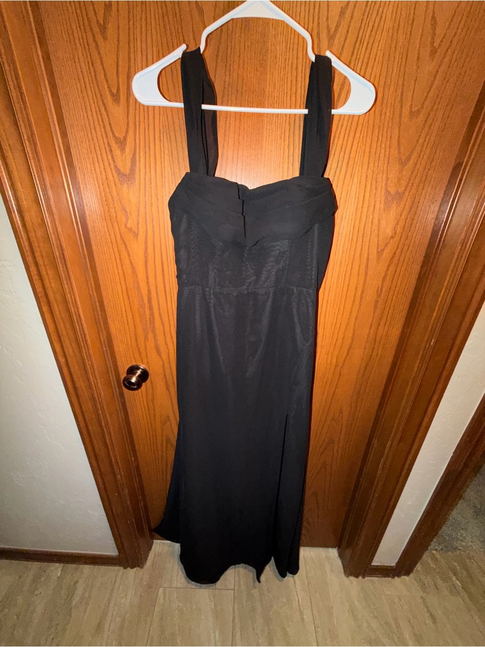 Azazie Black Sleeveless Maxi Gown